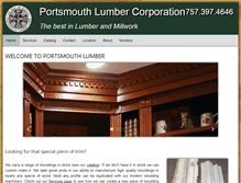 Tablet Screenshot of portsmouthlumber.com